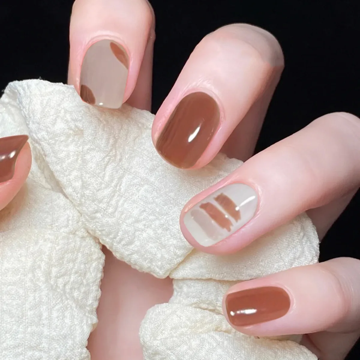 

24 шт., пластыри для ногтей оранжевого цвета, 24 шт.