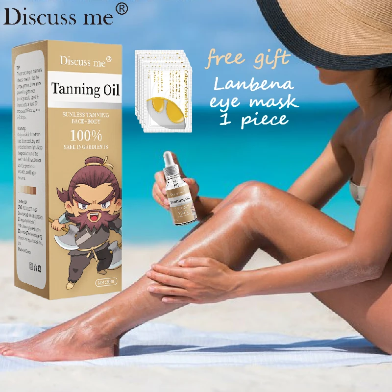 

Discuss Me best sunless tanner self tanning oil Bronzing Tan Enhancer Intense Massage Oil Moisturizer Long Lasting Natural 30ml
