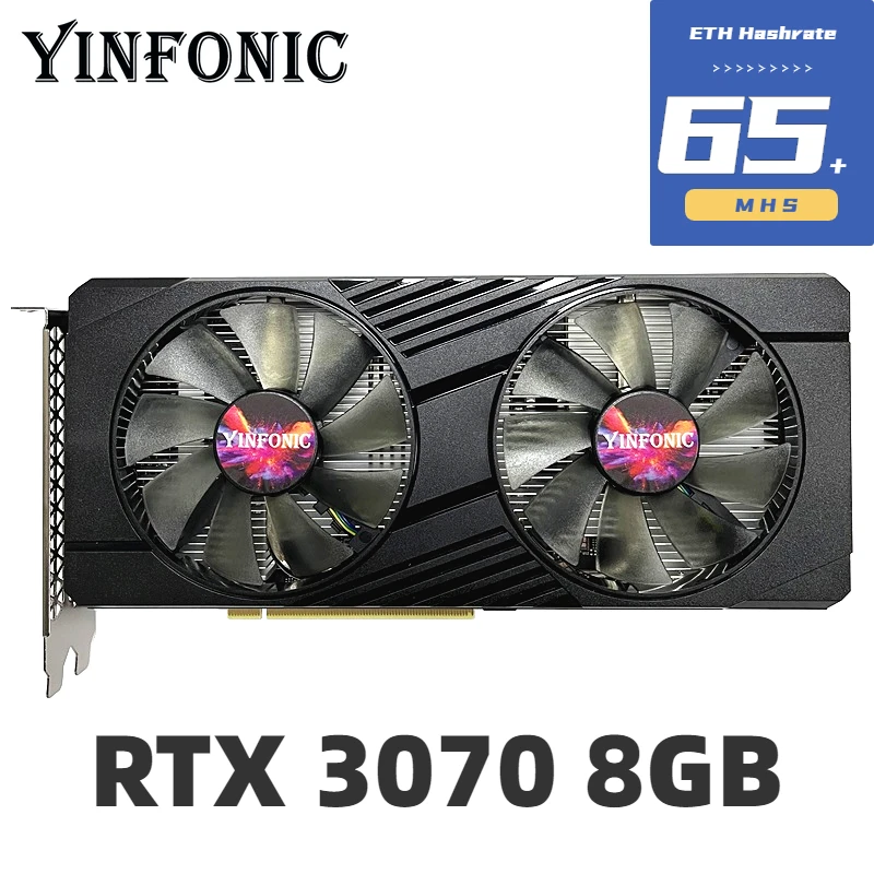 Карточка для майнинга RTX 3070 8 Гб GDDR6 nVIDIA GeForce Non-LHR ETH карточка Ethereum 65 + MHS |