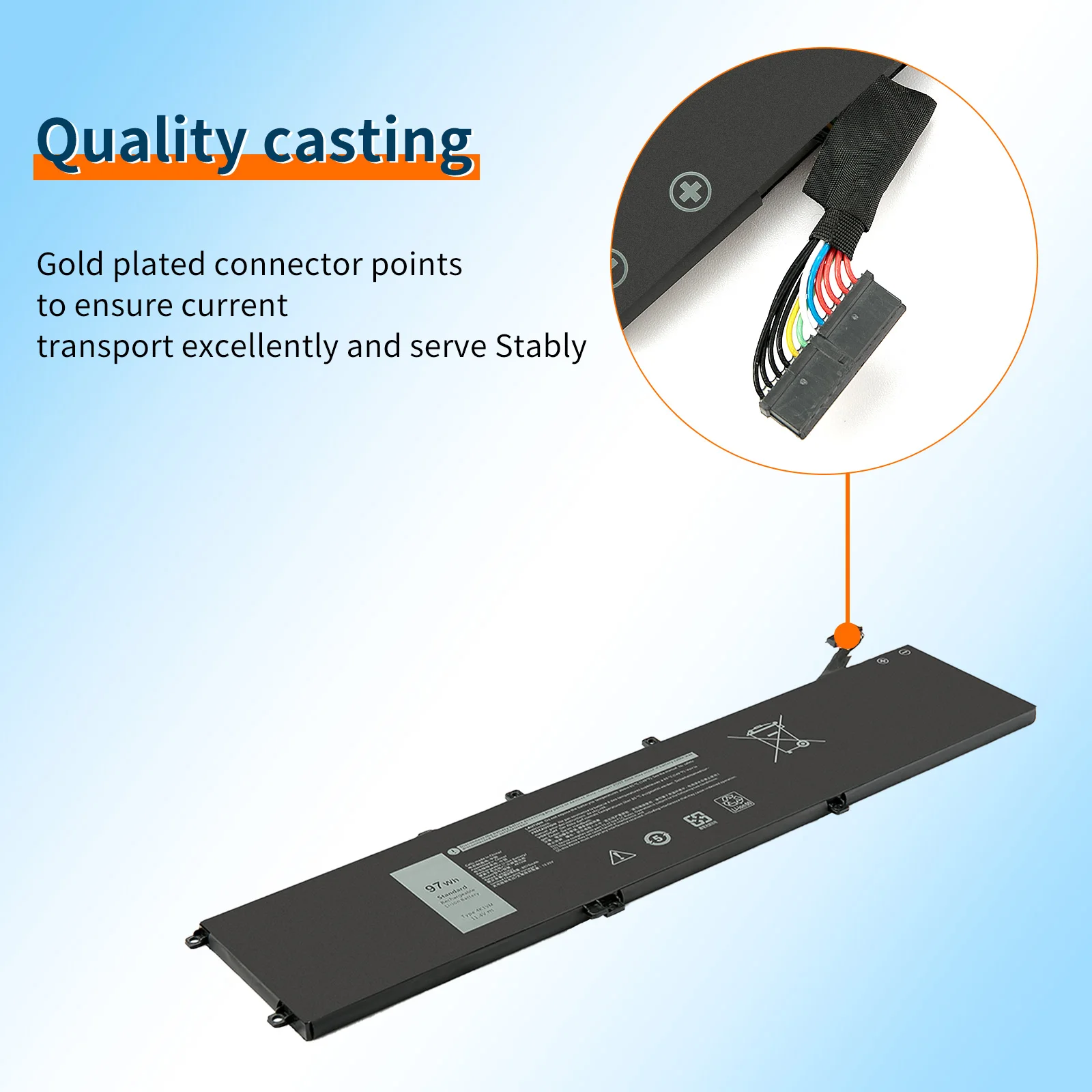 4K1VM 11 4 V 97Wh Аккумулятор для ноутбука Dell G7 17 7700 W62W6 XYCW0 9TM7D V0GMT NYD3W NCC3D