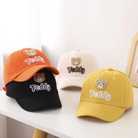 ins casual all match childrens baseball cap new two styles spring summer teddy for children boy girl peaked hats sun protection