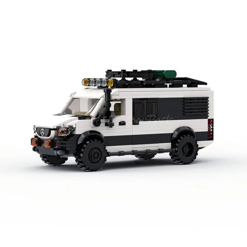 Городской армонизированный автомобиль MOC G300P G63 Brabus Sprinter 4x4, строительные блоки, игрушки, кирпич, идеальный военный внедорожник, транспортные войска