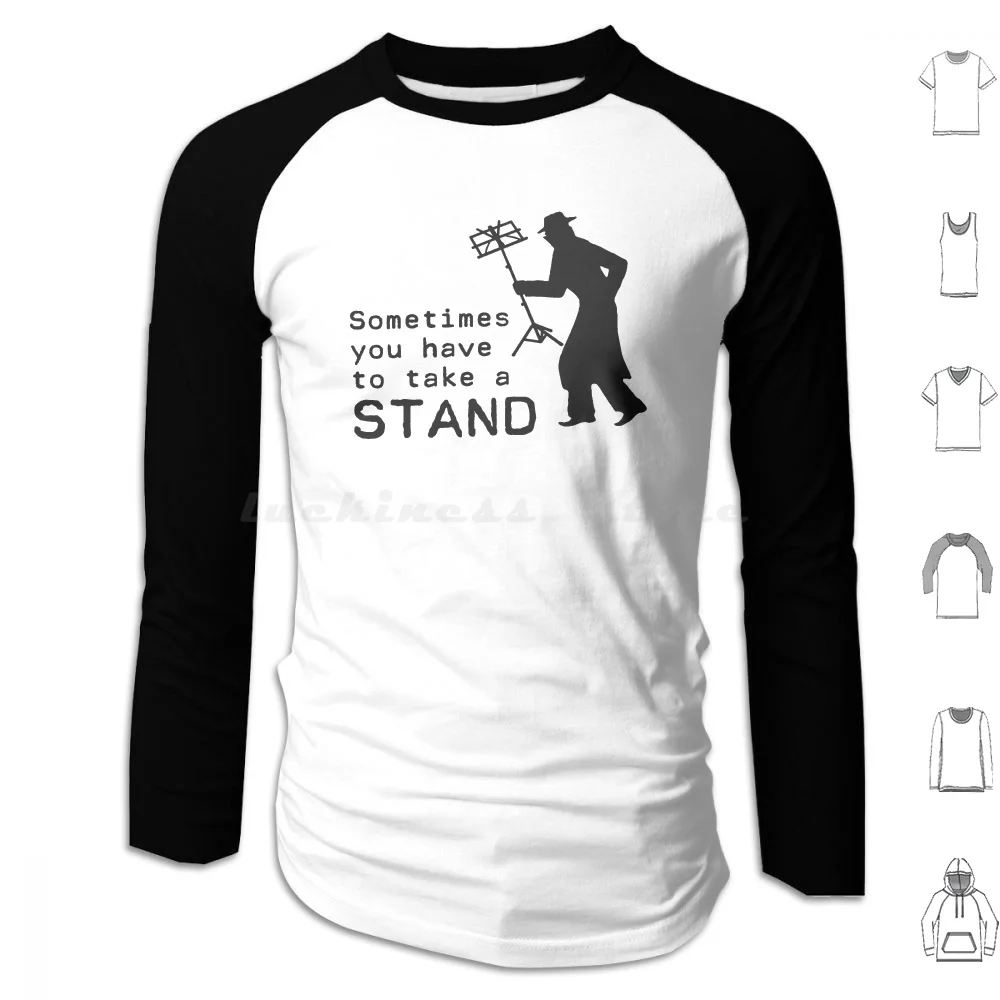 

Возьмите толстовку с капюшоном с длинным рукавом иногда, школьный музыкальный группы, проводник, учитель музыки, студент, пианист, кларнет