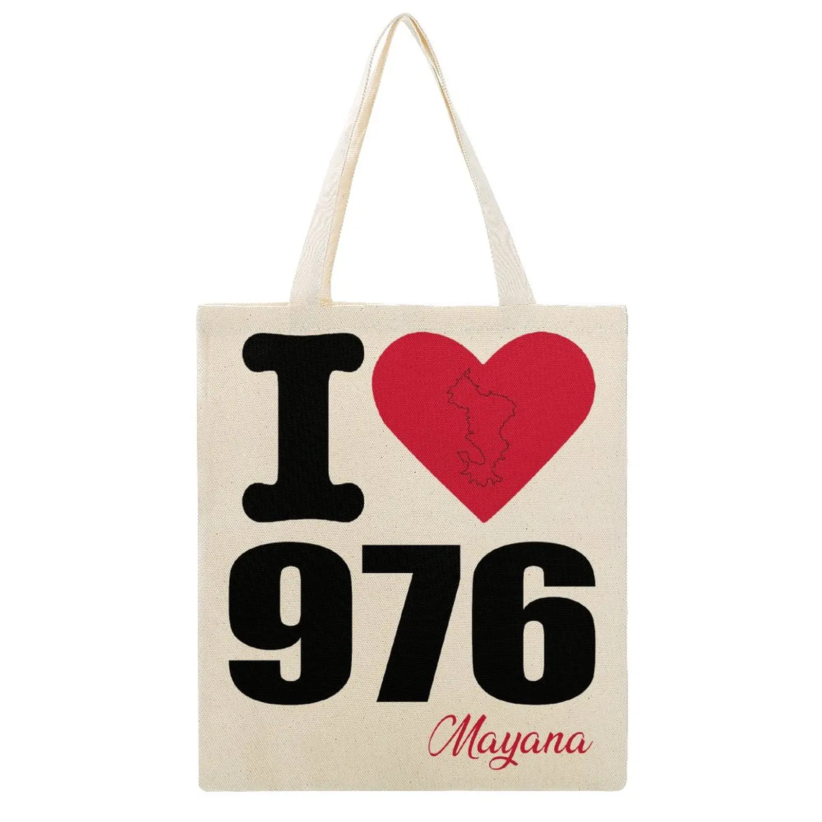 

Canvas Bag 976 MAYOTTE Classic Vintage Totes Funny Nerdy Knapsack Canvas Tote Bag Double