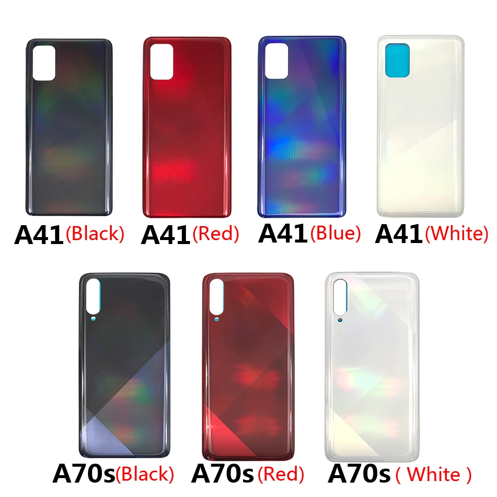 

10 Pcs Battery Cover Back Door Rear With Side Key For Samsung Galaxy A01 A11 A21S A41 A70S Rear Door Housing With Logo