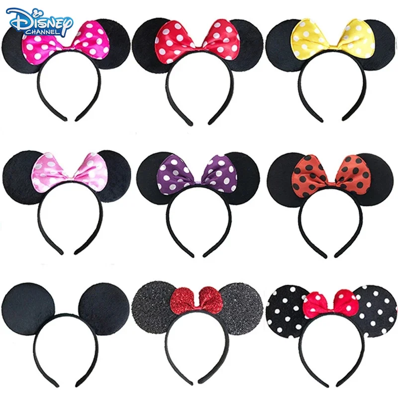 Повязка на голову с ушками Микки и Минни из мультфильма |