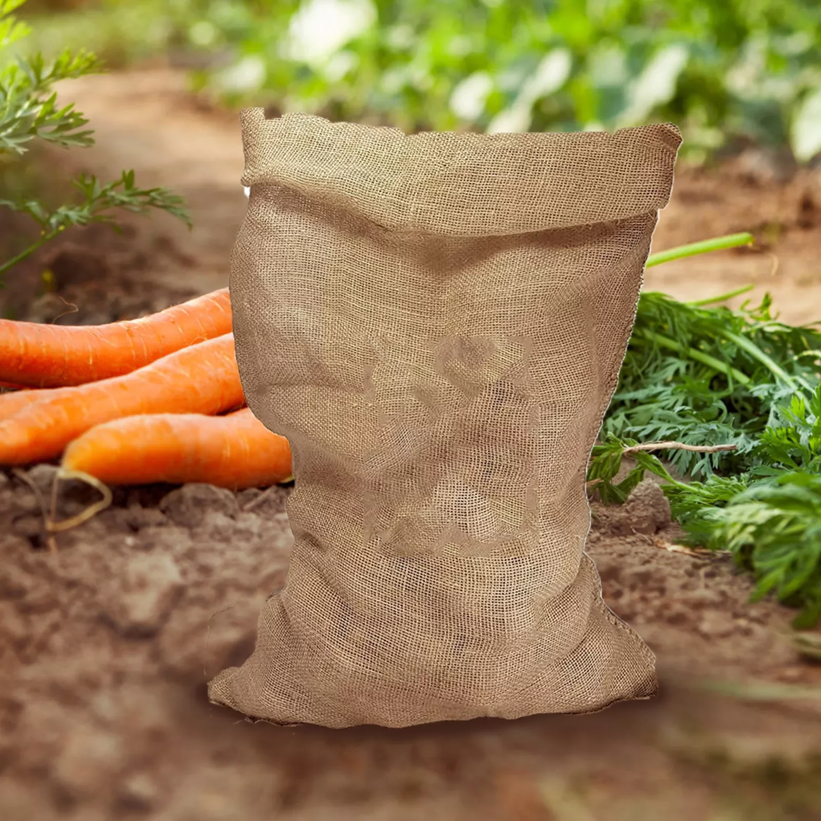 

Burlap Potato Sacks Jute Potato Storage Bags Reusable Root Vegetable Holder Strong Race Bag for Gardening Planting Food Storage