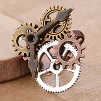 vintage jewelry european and american single big clock gear ring steampunk ring gift for men 2022 new arrival mechanical fingers