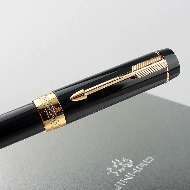 Jinhao 100 Centennial черная каучуковая авторучка Iridium EF/F/M/фоторучка с конвертером