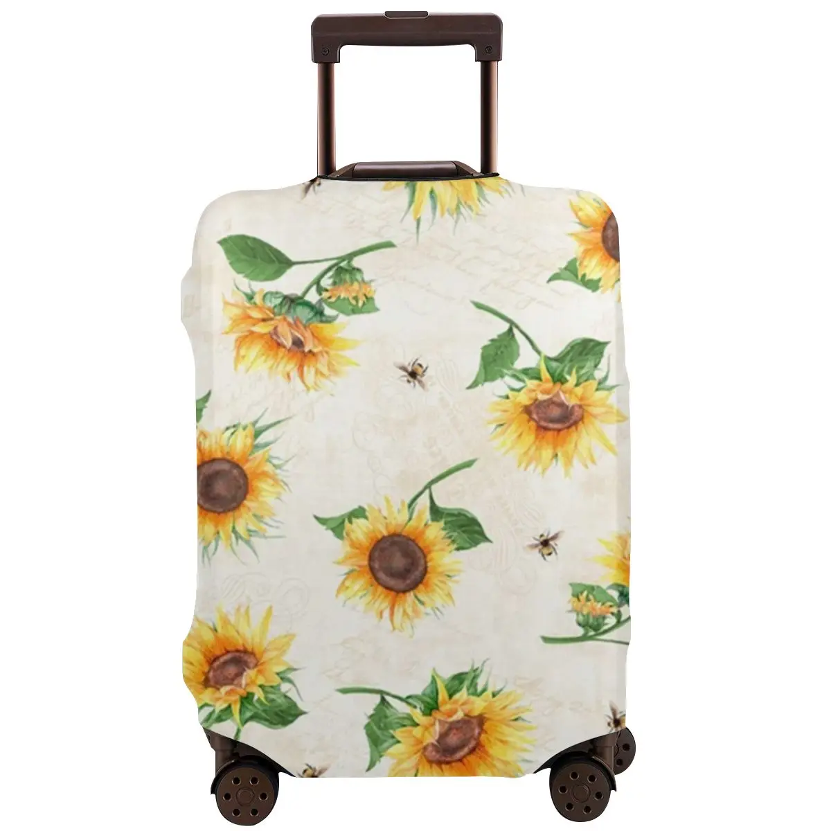 

Yellow Sunflower Travel Suitcase Luggage Case Washable Luggage Protective Cover Thicken Durable Case Protector Fits 18 to 32Inch