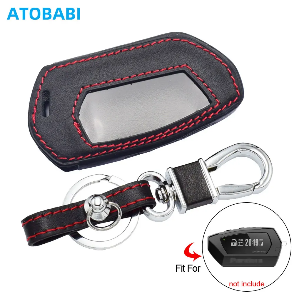 

Кожаный чехол для автомобильного ключа для Pandora чехол D010 DX 90 91 6X 9X 90B 90BT 90L 42, Защитная крышка для мотоциклетной системы сигнализации с ЖК-дисплеем и дистанционным управлением