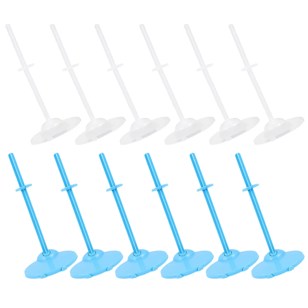 

12 Pcs Display Stands Platform Girls Display Stand Figures Racks Stands Plastic Holders Action Figurine