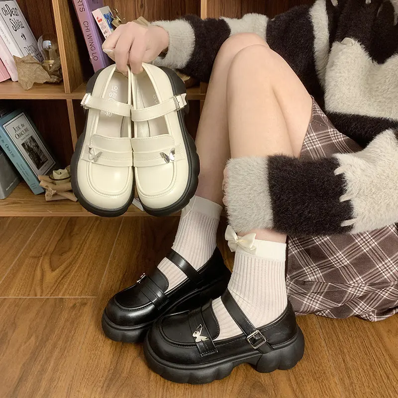 Женская обувь на платформе универсальные оксфорды в британском стиле сабо новые