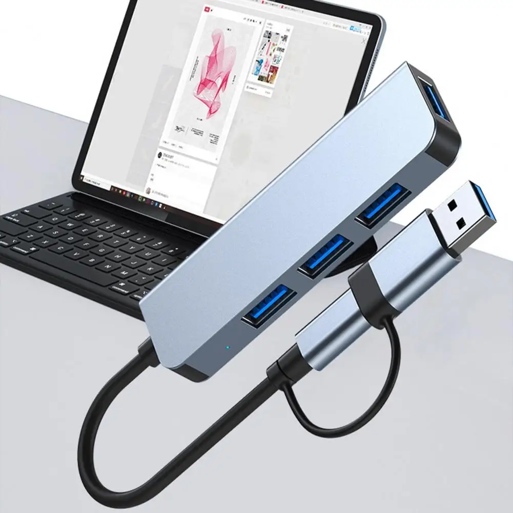 

Usb-хаб надежный многофункциональный ультратонкий разветвитель типа C на USB 3,0, компьютерные аксессуары