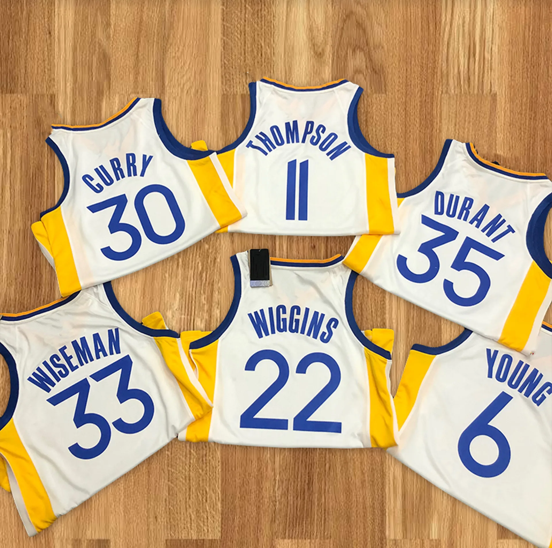 

Men/Youth Basketball Jerseys Anniversary Warriors Basketball Jersey Sports Fashion Sweatshirt Casual T-Shirts White