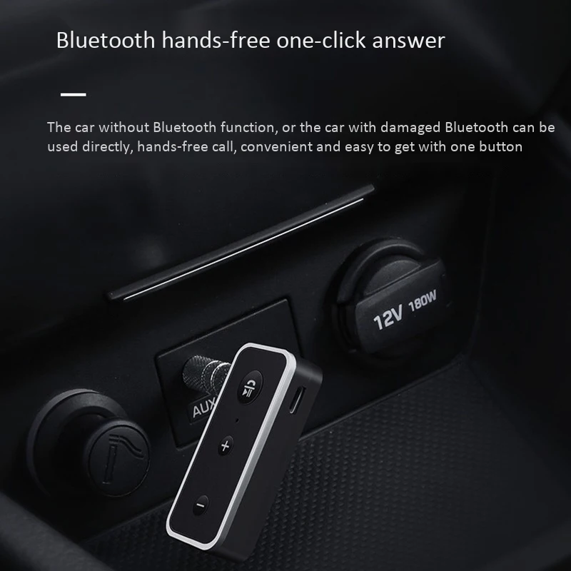 BT510 Voiture Aux Bluetooth 5.0 Adaptateur 3 5 мм Jack RéCepteur Audio StéRéO pour Kit Haut-Parleur Casque