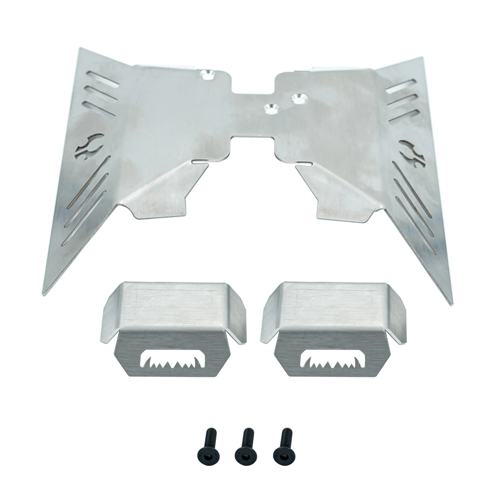 

Chassis Stainless Steel Skid Plate Armor Front Rear Axle Differential Protector for 1/10 RC Crawler Axial Capra 1.9 UTB AXI03004
