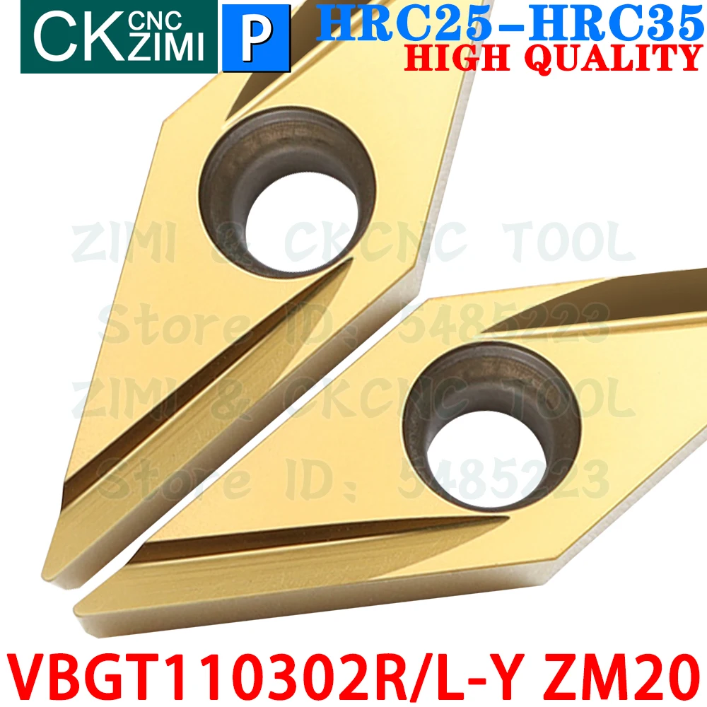 VBGT110302R-Y ZM20 VBGT110302L-Y Металлокерамические вставки Инструменты для наружных