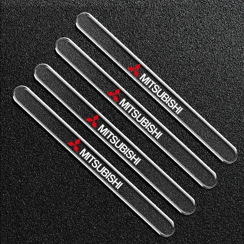 

4 шт., автомобильные товары, край двери, дверная ручка, угловая защитная пленка, наклейка для Mitsubishi asx outlander xl 3 lancer pajero 4 l200