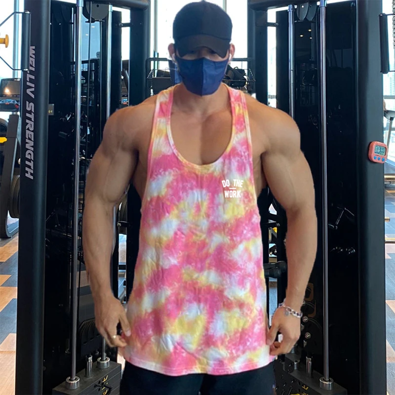 

2022 Mens Workout Tank Tops Fitness Sleeveless Shirts Muscle Mesh Sportswear Vest Undershirt Gyms Running Vest For Male