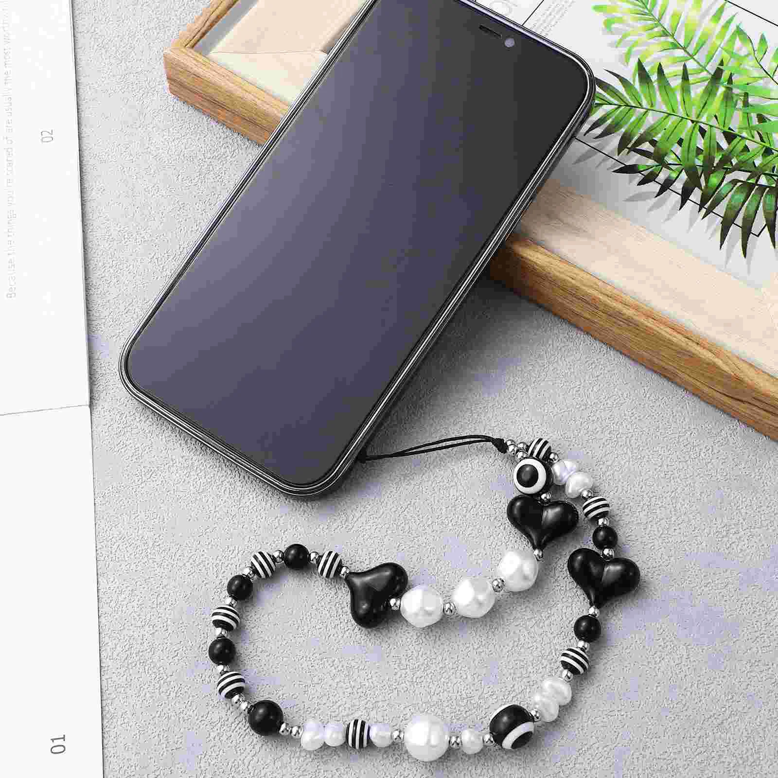 

Chain Hanging Lanyards Phone Accessories Aesthetic Beads Strap Anti-lost String Crystals