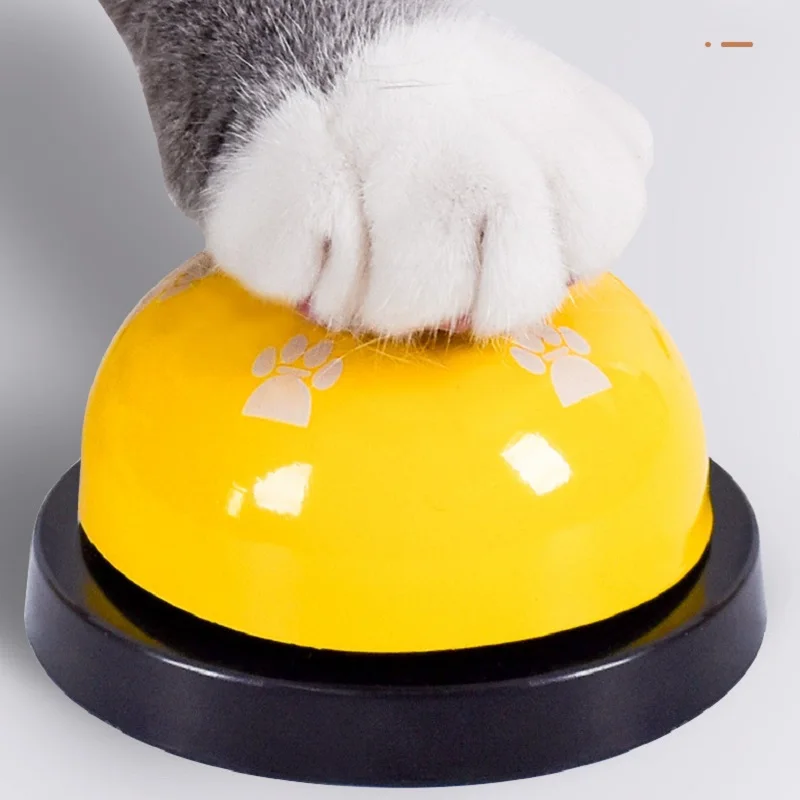 

5 Color Bell Ringer Training Dog Supplies Vocal Footprints Paw Prints Cat Toys Pets Ring The Button