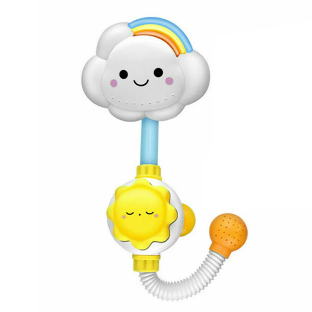 

Ручной распылитель для душа, детская игрушка, мультяшный дизайн с облаками, пластиковая насадка для душа и чашка для мытья волос, аксессуары...