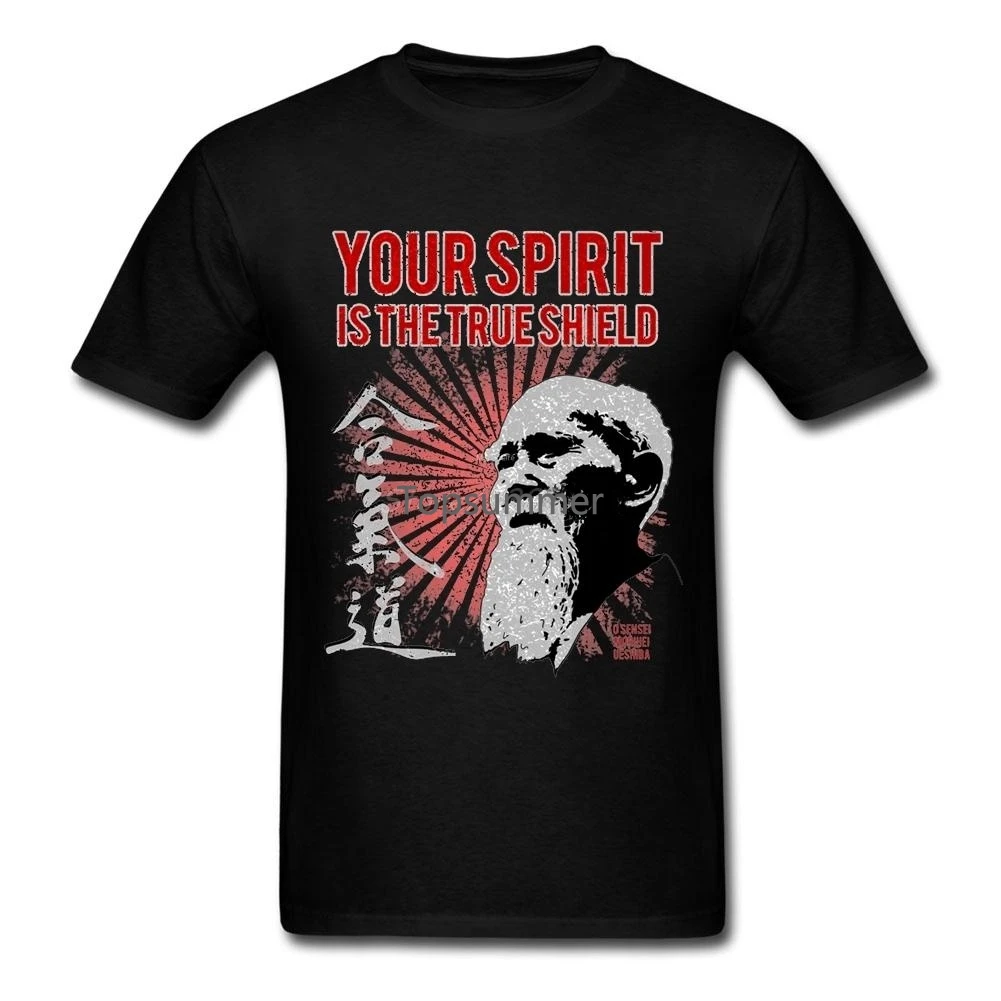 

Your Spirit Is The True Shield Aikido T Shirt 3Xl Custom Short Sleeve T-Shirts Hiphop Couple'S Cotton Tee Shirts Homme