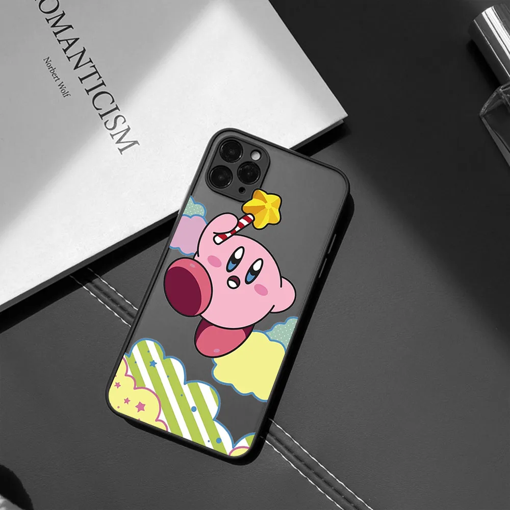 Матовый полупрозрачный чехол для телефона iPhone 16 Pro 15 14 Max 7 8 Plus 11 12 13 Mini X XSMax черный с