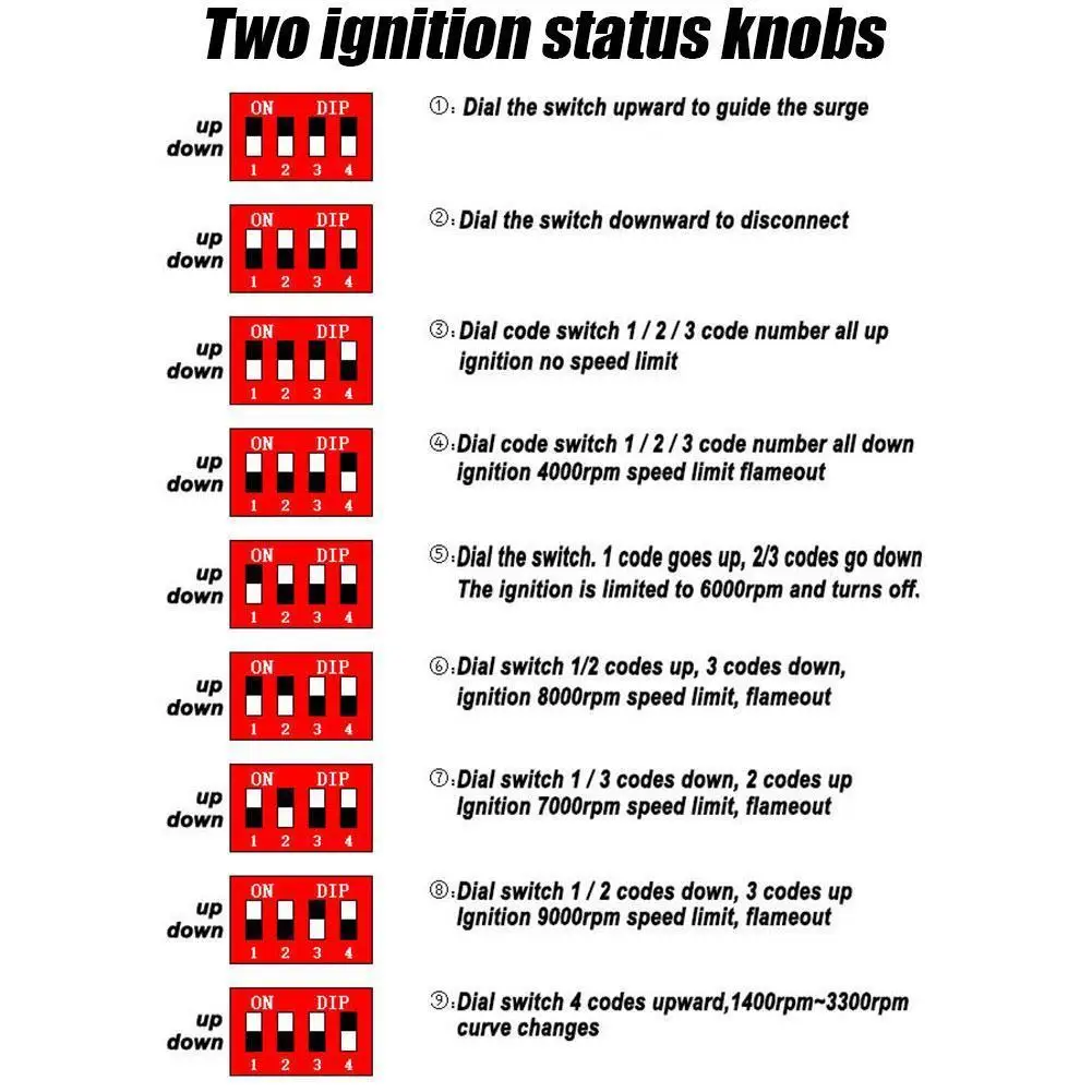 6/5/4 Pin AC CDI Box Dip Rectifier Switch Motorcycle Ignition Coil Start Relay 13009000RPM For WAVE100 Racing YX140 YX160 C K7W7