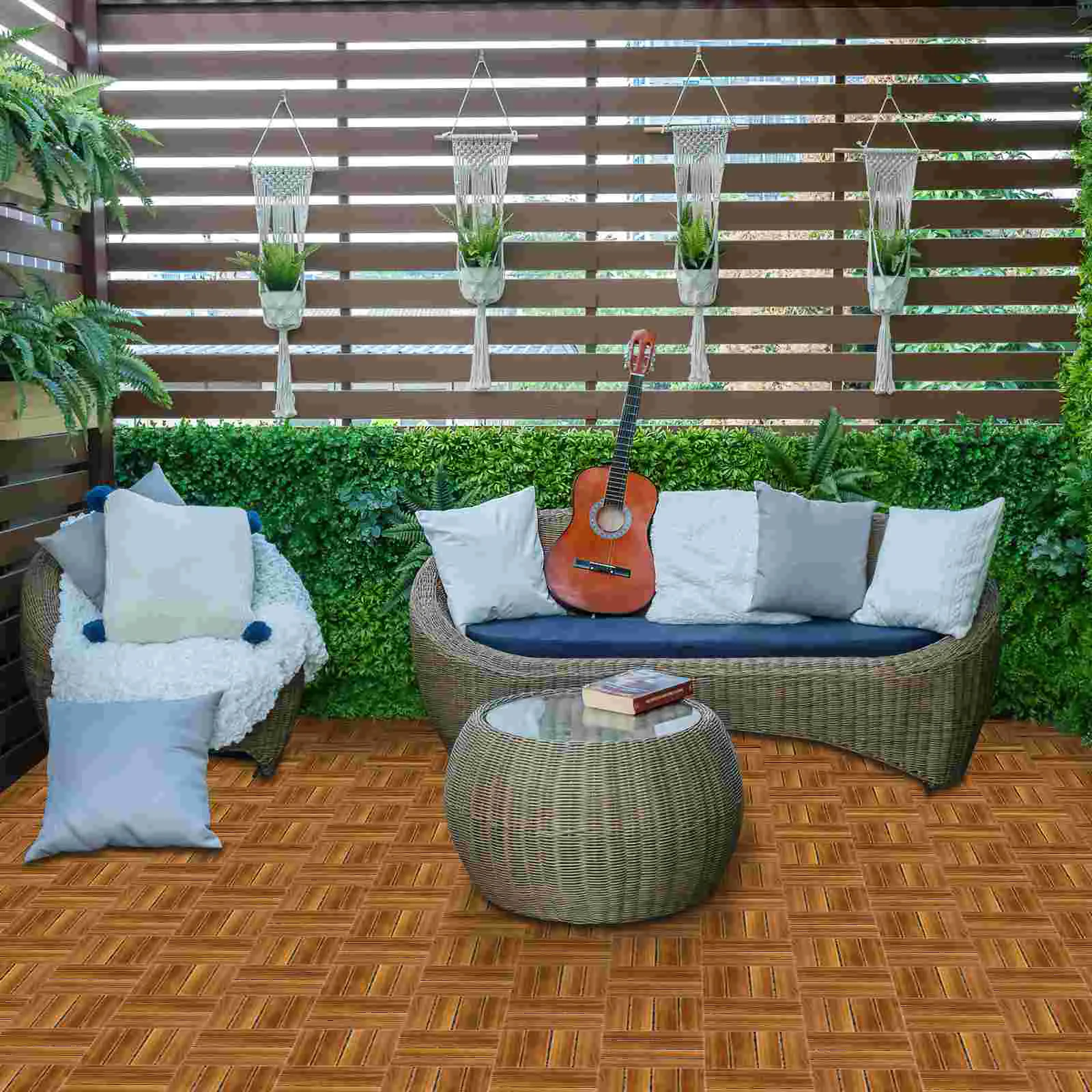 Деревянная напольная плитка для балкона блокирующий пол наружного патио