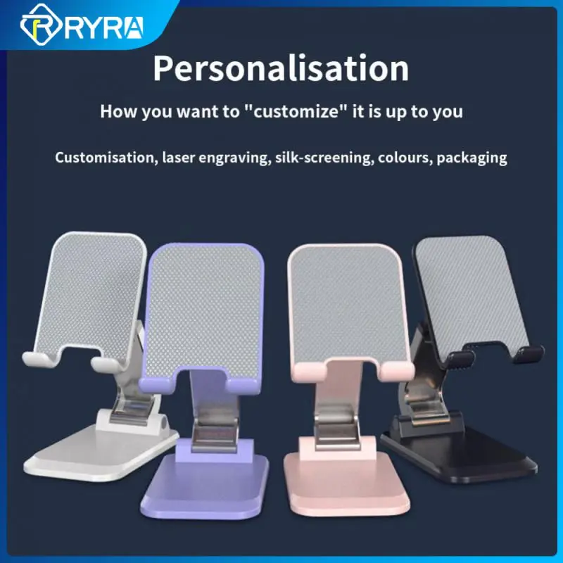 

RYRA Quility Mobile Phone Stand Aluminum Alloy Foldable IPad Tablet Support Desk Cell Phone Bracket Holder For Desk Smart Phone
