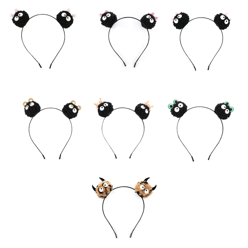 

Новинка забавная плюшевая повязка на голову ободок для волос милый головной убор маленькие брикеты повязка на голову аксессуары для волос ...