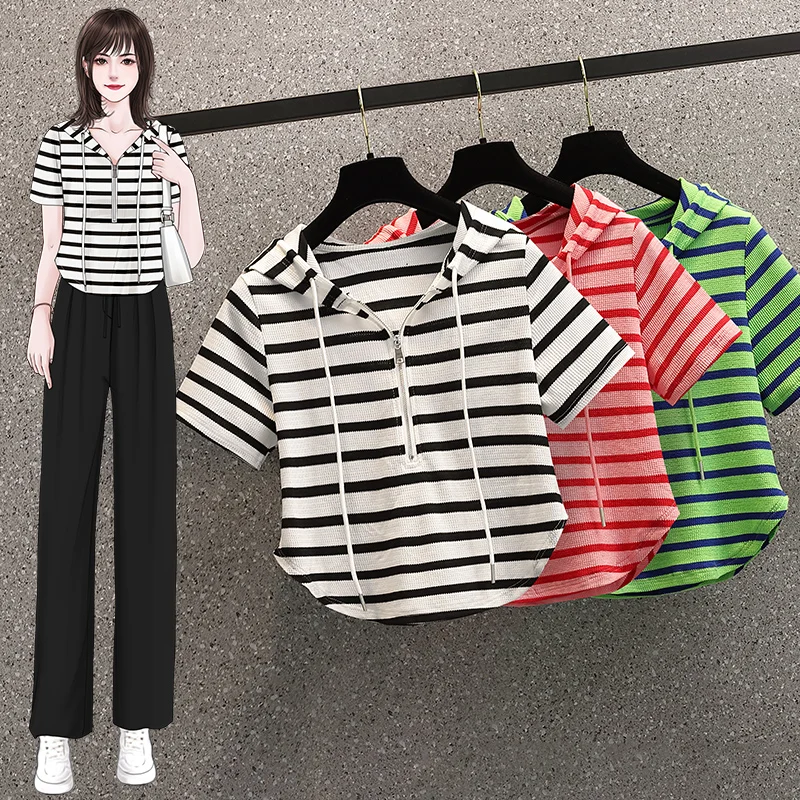 

COIGARSAM Blouse Women Summer 2022 New Hooded Zipper Blusas Womens Tops And Blouses Dropshipping