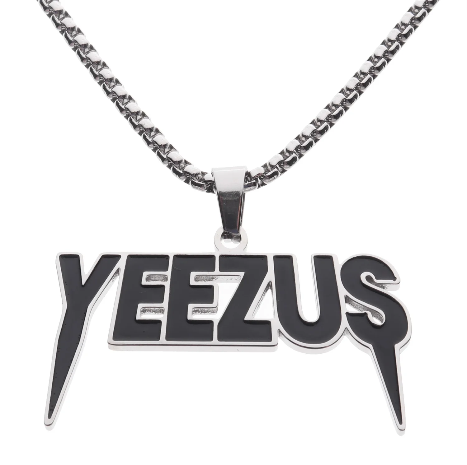 

Kanye West YEEZU NECKLACE Fashion Trend Brand Men's and Women's Hip Hop Personality Couple Pendant Charm Jewelry
