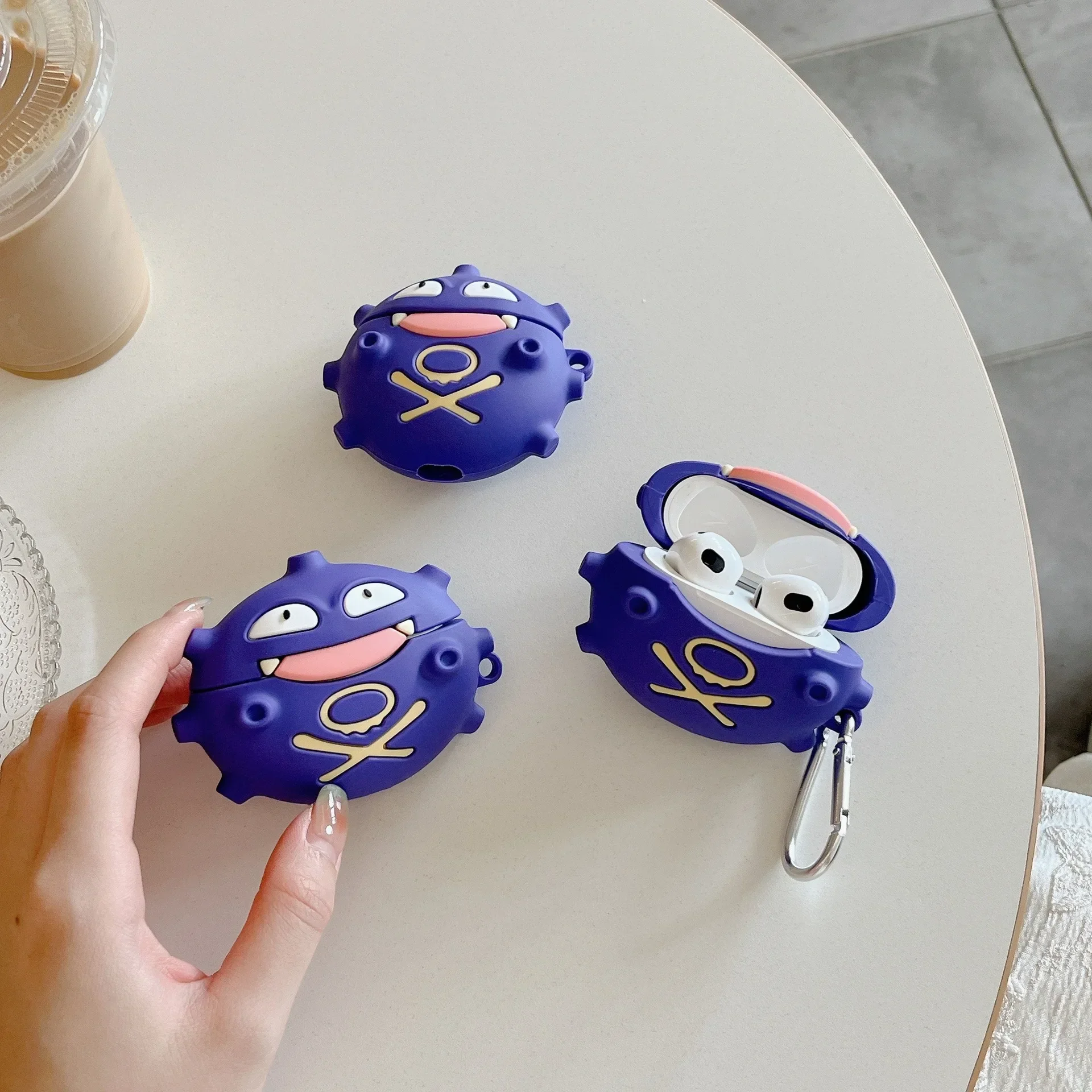 Силиконовый защитный чехол для наушников Puemon Gengar Gas Bomb