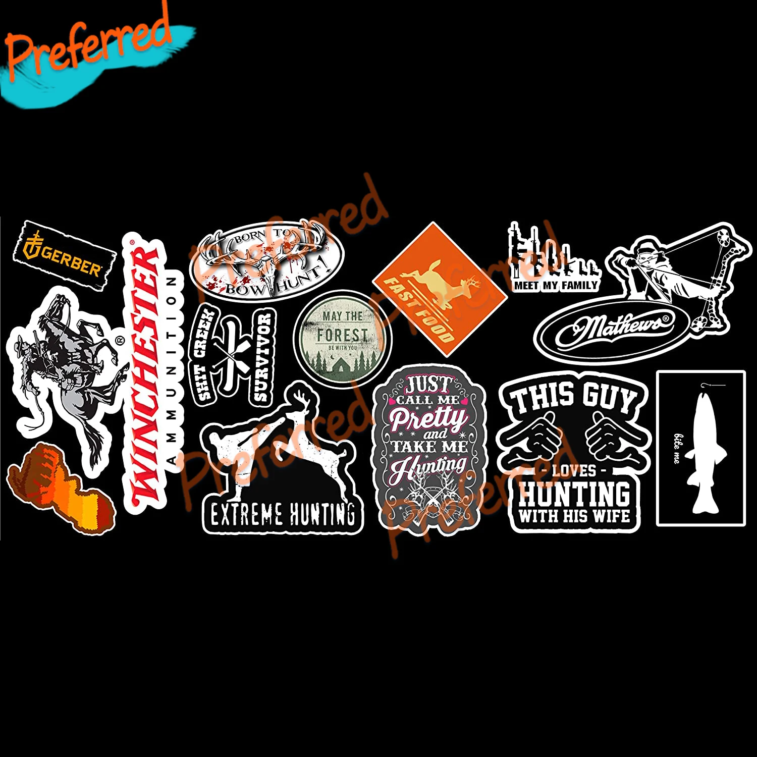 

High Quality Decal Motorcycle Racing Laptop Helmet Trunk Surf Camper Toolbox Vinyl Car Sticker Die-Cut for Hunting Vinyl Sticker