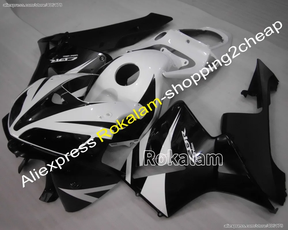 

Injection Mold Kits For Honda CBR600RR F5 05 06 CBR600 RR 2005 2006 Motorbike Black White Fairing Kit (Injection Molding)