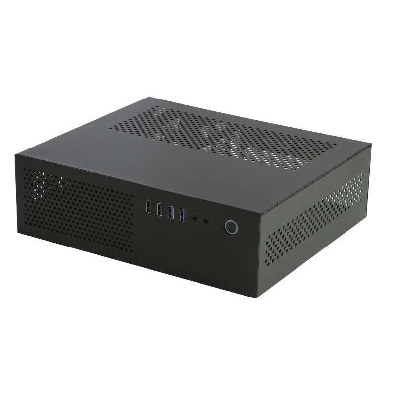 Фото Корпус для мини-ПК A10 с поддержкой корпуса материнской платы MATX HTPC с улучшенным охлаждением для домашнего офисного №1