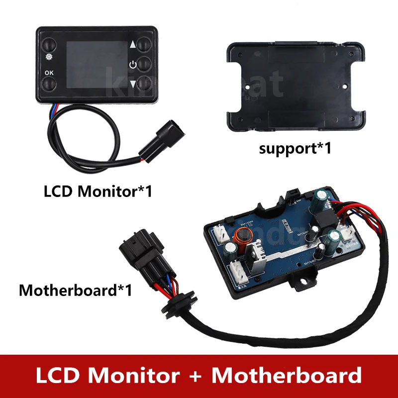 

Для контроллера стояночного обогревателя автомобиля 12 В 24 В автомобильный дизельный воздухонагреватель ЖК-монитор переключатель + плата управления материнская плата