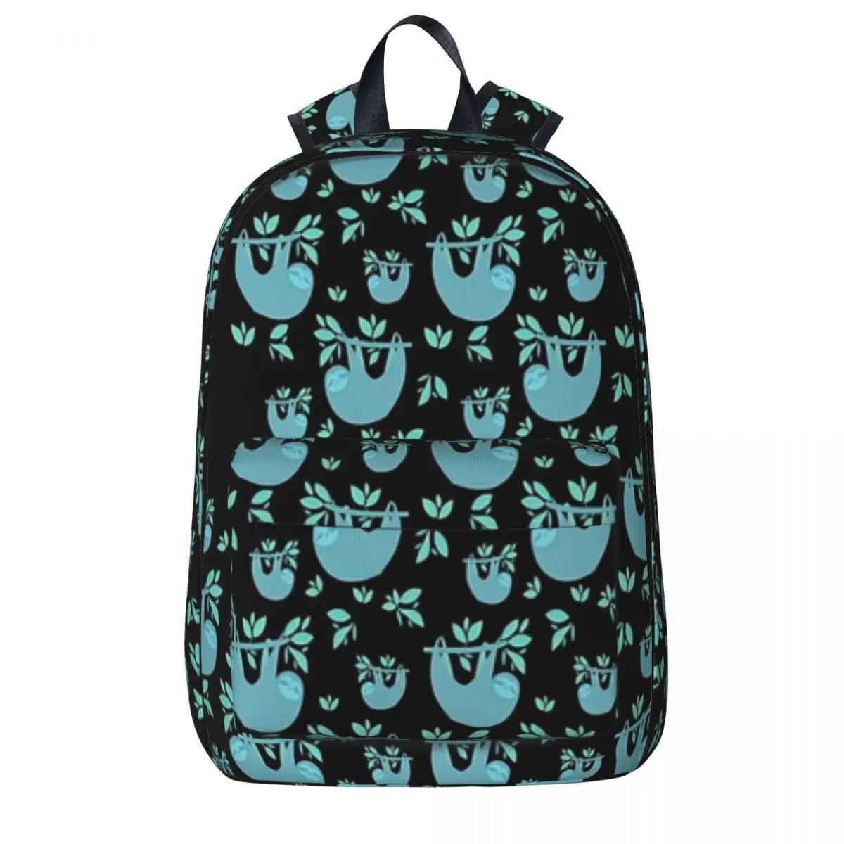 

Blue Green Sloth Backpacks Large Capacity Student Book bag Shoulder Bag Laptop Rucksack Casual Travel Rucksack School Bag