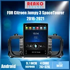 Автомобильный мультимедийный плеер реакosound для Citroen Jumpy 3 SpaceTourer 2016-2021, 2 Din, Android, экран 9,7 дюйма Тесла, GPS, Авторадио