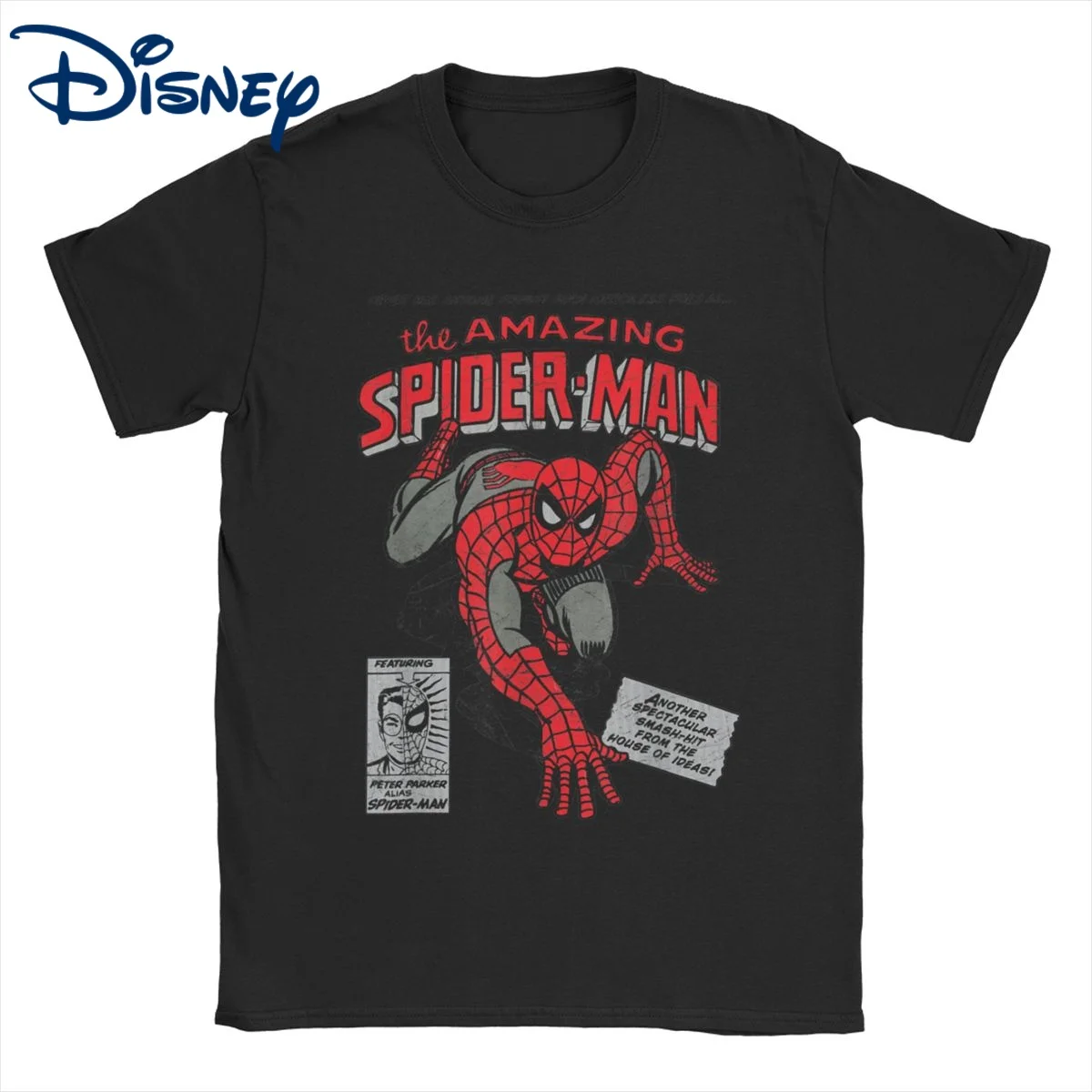 Spider-man Spiderman Marvel T-Shirt Men Women Disney Funny 100% Cotton Tee Shirt Short Sleeve T Shirts Gift Idea Clothing