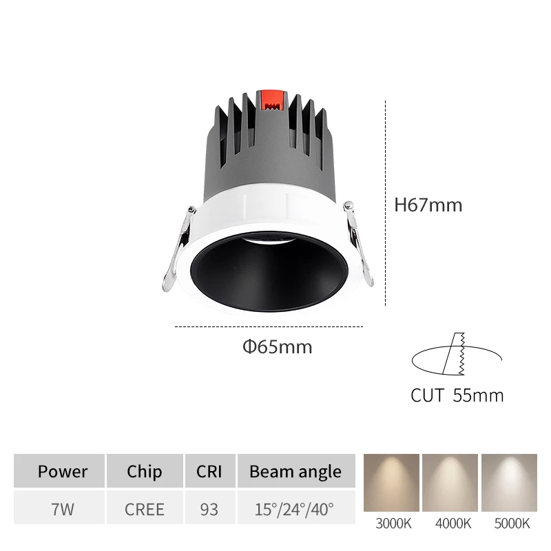 

SCON светодиодные встраиваемые прожекторы 7/10/20 Вт