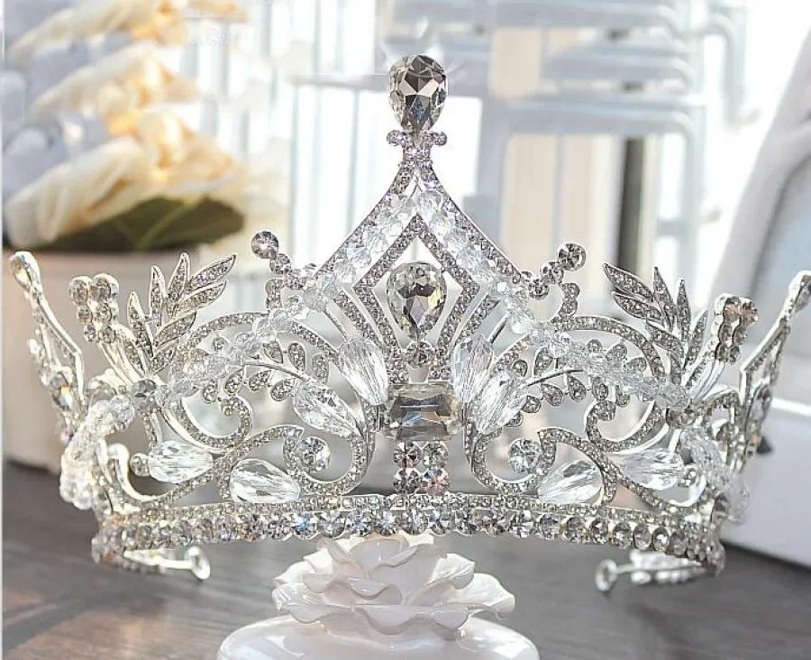 

New Arrival Top Quality Bridal Crowns Bling Bling Crystals Headpieces Wedding Crown Bridal Tiara Wedding Party Accessories
