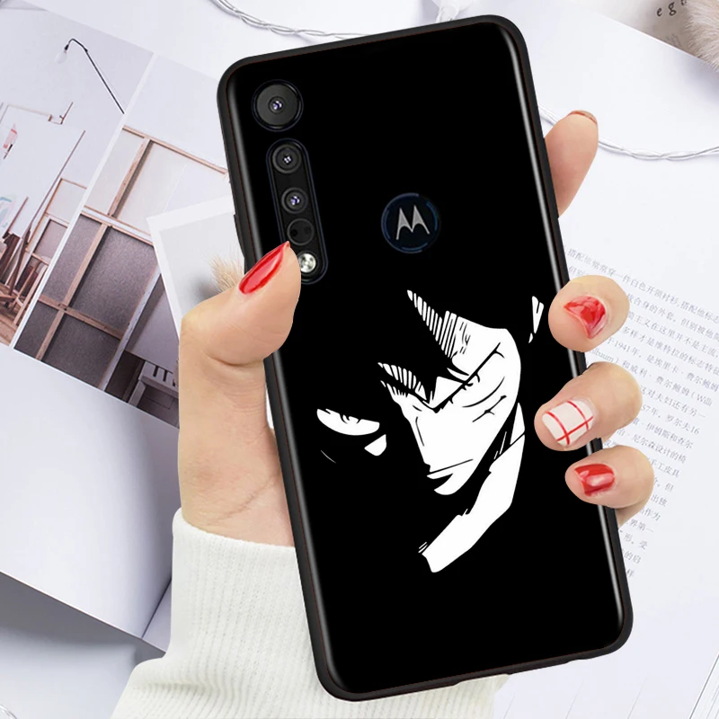 japanese one piece luffy for motorola moto g g60 g60s g50 g40 g9 g10 e7i e6s power edge 20 e20 2021 x3 s pro black phone case free global shipping
