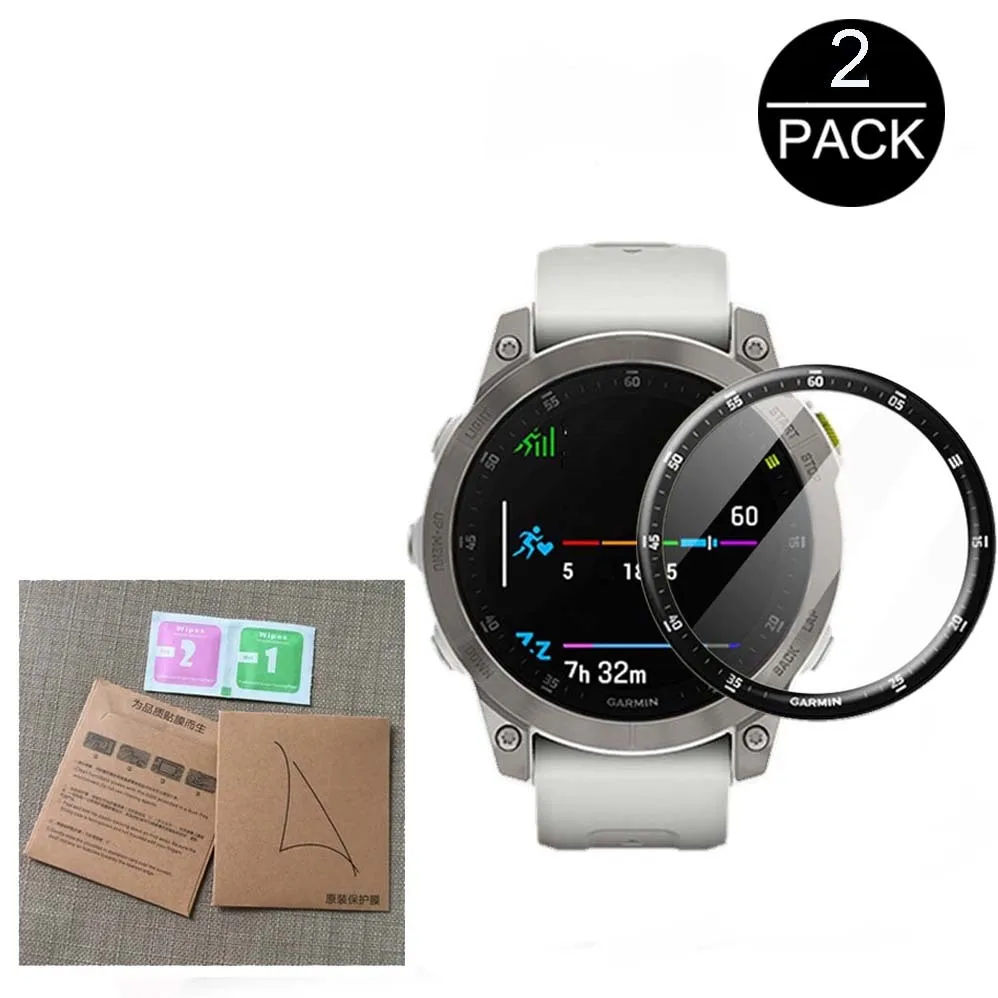 

2pcs Screen Protector For Garmin Epix Gen 2 SmartWatch Ultra Clear Full Cover 3D Curved Soft PMMA Protective Film Not Glass