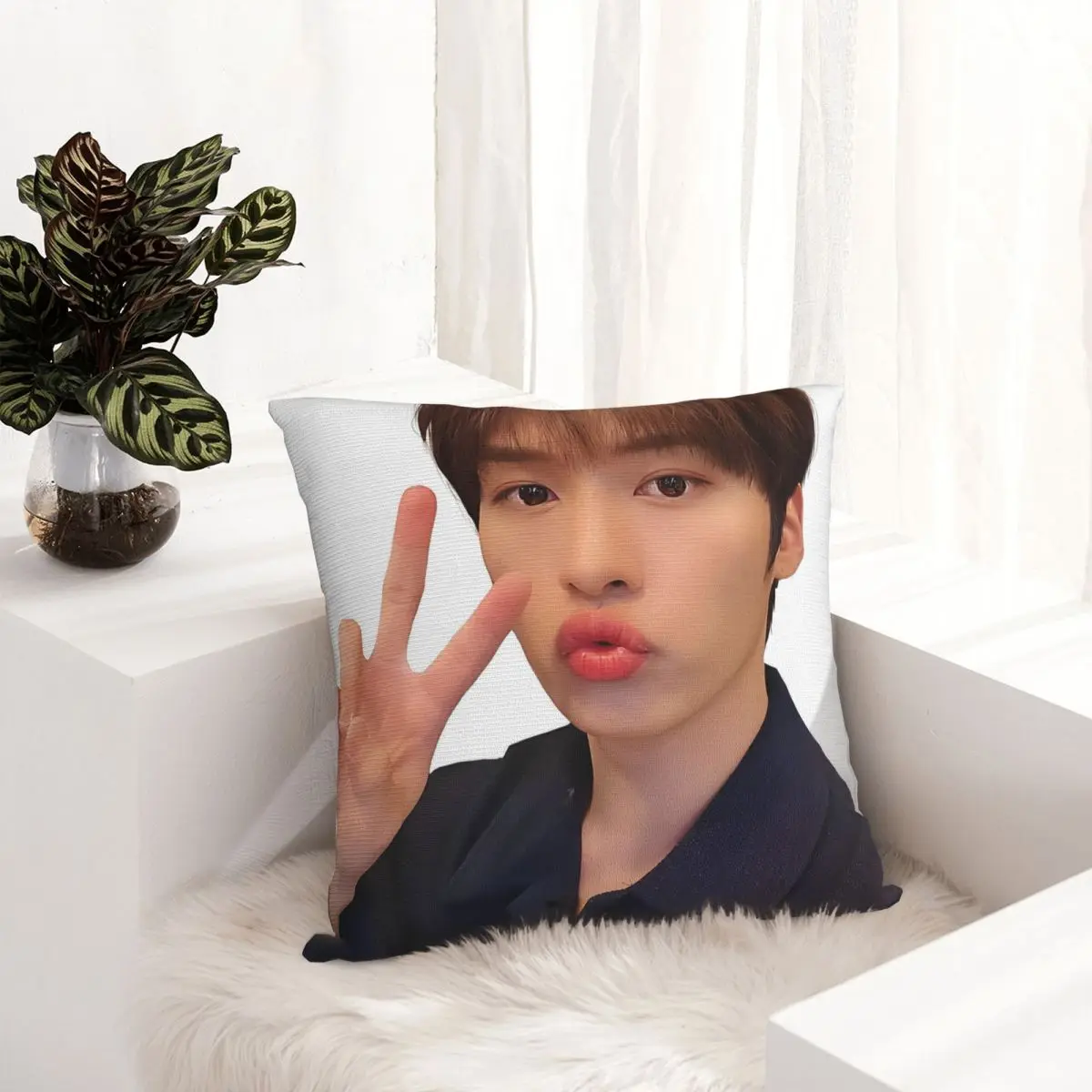 Наволочка для подушки с двусторонним принтом 45 х45 см