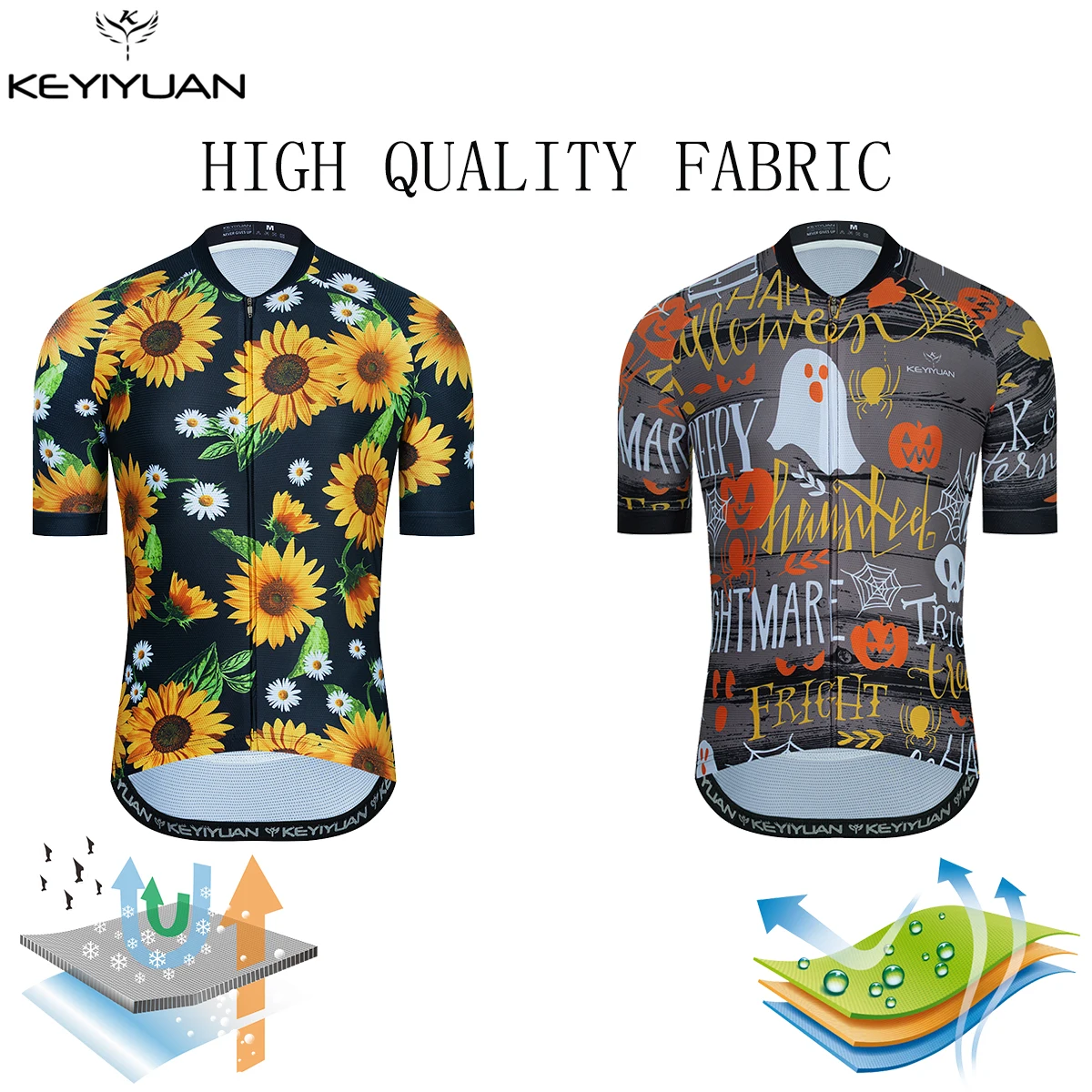 

KEYIYUAN Retro Cycling Jersey Short Sleeve Men Shirts Summer Breathable MTB Tops Triathlon Bike Sports Wear Tenue Cyclisme Homme