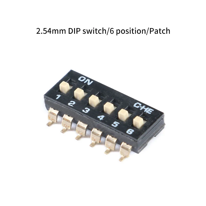 5 шт./лот SMD/DIP переключатели 2 54 мм Переключатель Скользящего Типа 1P/2P/3P/4P/5P/6P/8P